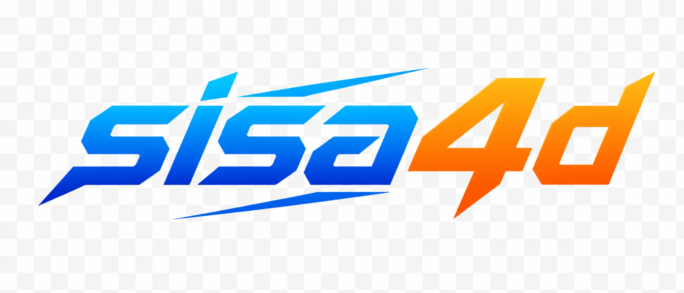Logo sisa4d bernuansa biru segar